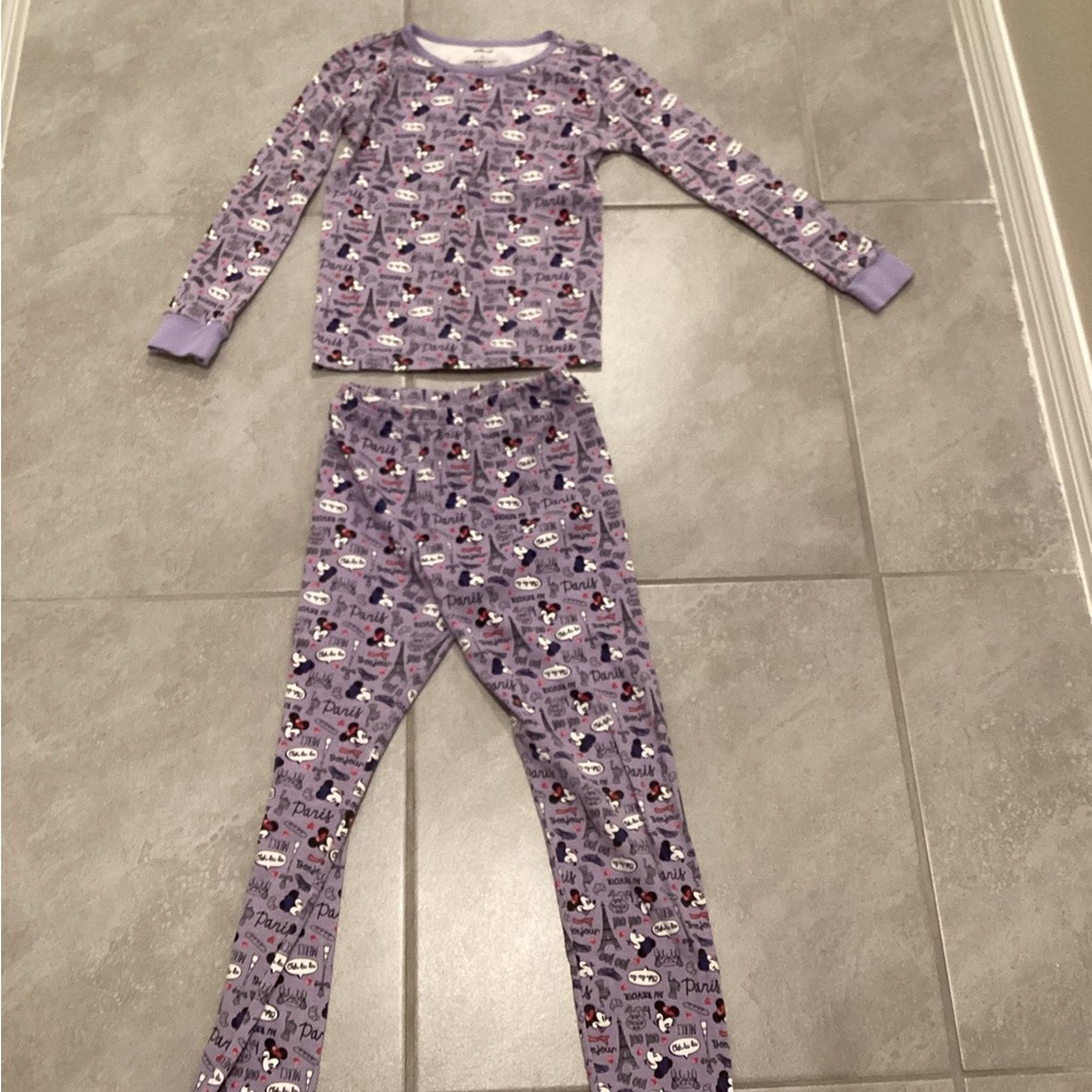 Janie and Jack Purple Pajama Set Whimsical Design